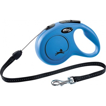 Lesa Flexi New Classic Retractabila Snur S 8 m/12 kg Albastru 11802 Lesa Flexi New Classic Retractabila Snur S 8 m/12 kg Albastru 11802