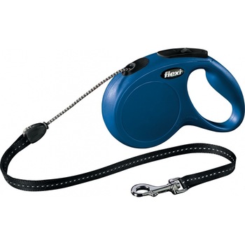 Lesa Flexi Classic Snur M 5 m pana la 20 kg Albastru 11792 Lesa Flexi Classic Snur M 5 m pana la 20 kg Albastru 11792