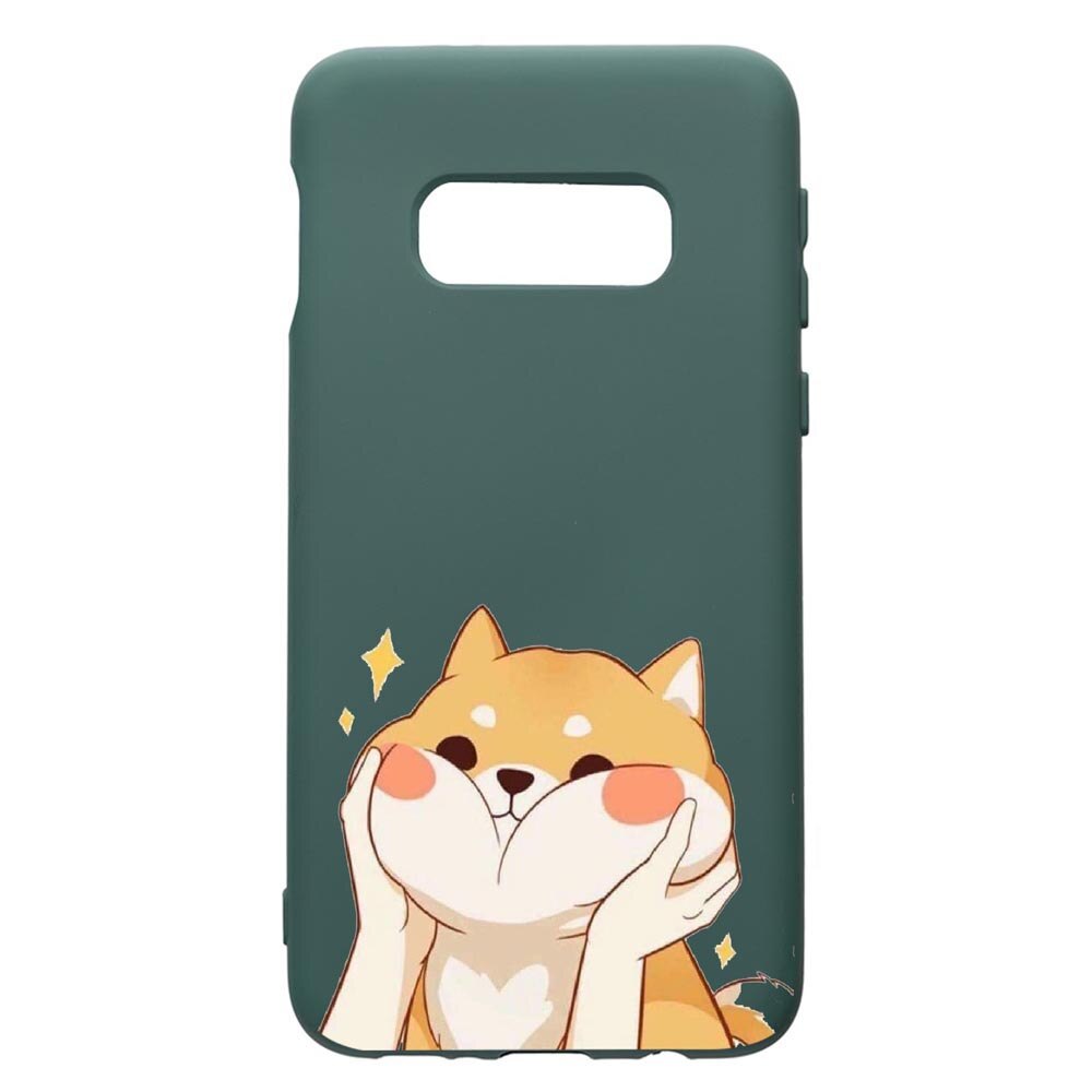 Husa Premium Silicon Compatibila Cu Samsung Galaxy S8, Sweet Cat, cu interiorul din material textil, protectie camera, Forest Green, PFG596