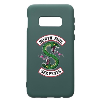 Husa Premium Silicon Compatibila Cu Samsung Galaxy S8, Riverdale - South Side Serpents, cu interiorul din material textil, protectie camera, Forest Green, PFG605 Husa Premium Silicon Compatibila Cu Samsung Galaxy S8, Riverdale - South Side Serpents, cu interiorul din material textil, protectie camera, Forest Green, PFG605
