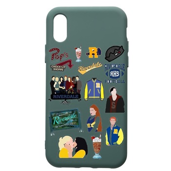 Husa Premium Silicon Compatibila Cu Samsung Galaxy A10, Riverdale, cu interiorul din material textil, protectie camera, Forest Green, PFG608 Husa Premium Silicon Compatibila Cu Samsung Galaxy A10, Riverdale, cu interiorul din material textil, protectie camera, Forest Green, PFG608