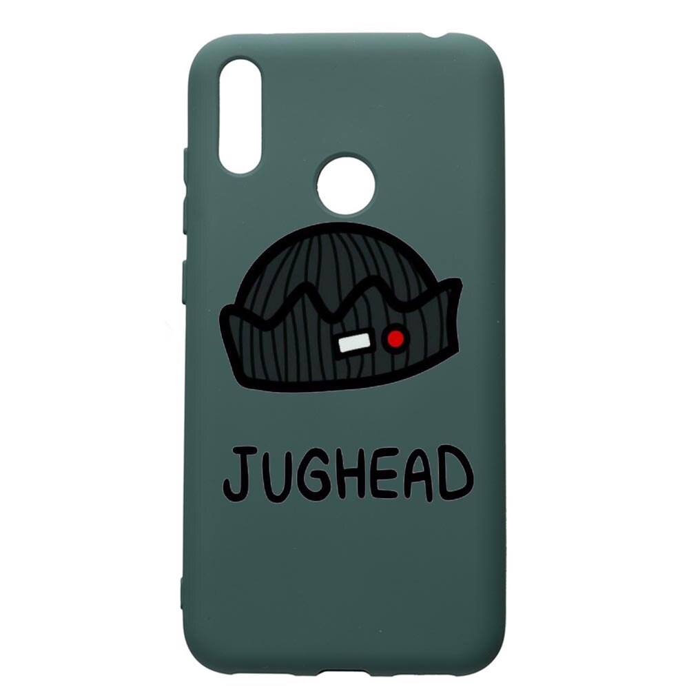 Husa Premium Silicon Compatibila Cu Huawei Y7 2019, Riverdale Jughead, cu interiorul din material textil, protectie camera, Forest Green, PFG611