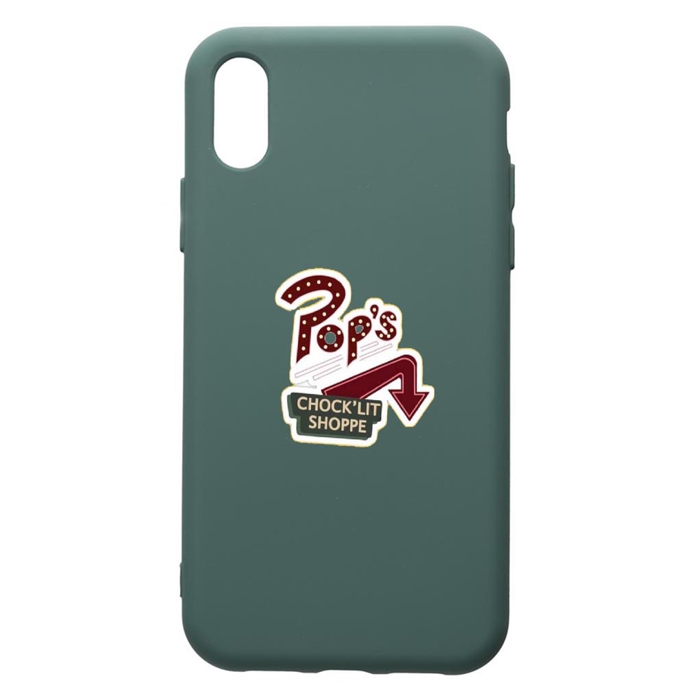 Husa Premium Silicon Compatibila Cu Apple iPhone XS / iPhone X, Riverdale, cu interiorul din material textil, protectie camera, Forest Green, PFG610