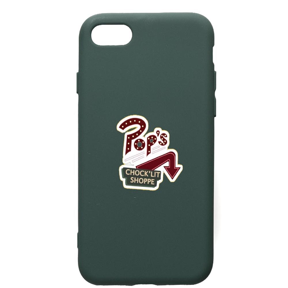 Husa Premium Silicon Compatibila Cu Apple iPhone SE 2 / iPhone 8 / iPhone 7, Riverdale, cu interiorul din material textil, protectie camera, Forest Green, PFG610