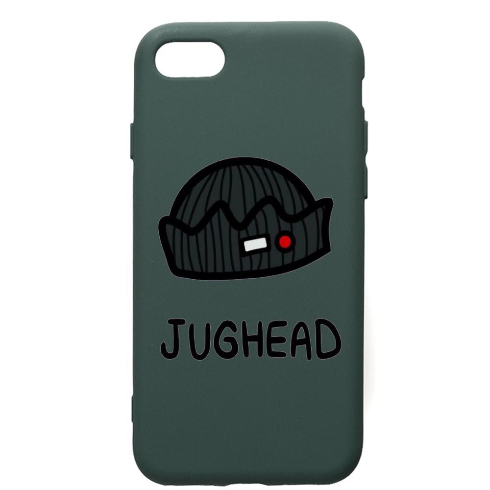 Husa Premium Silicon Compatibila Cu Apple iPhone SE 2 / iPhone 8 / iPhone 7, Riverdale Jughead, cu interiorul din material textil, protectie camera, Forest Green, PFG611
