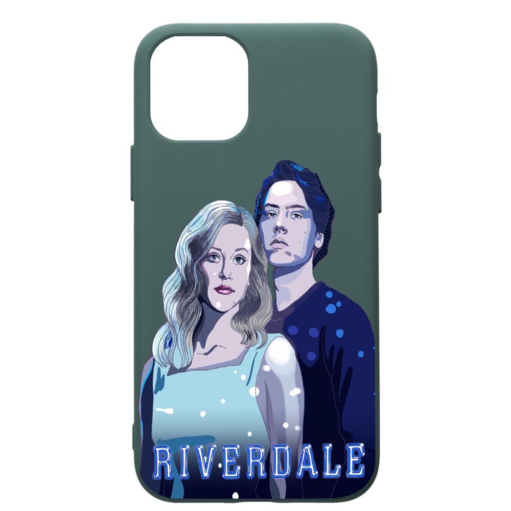 Husa Premium Silicon Compatibila Cu Apple iPhone 11, Riverdale, cu interiorul din material textil, protectie camera, Forest Green, PFG614