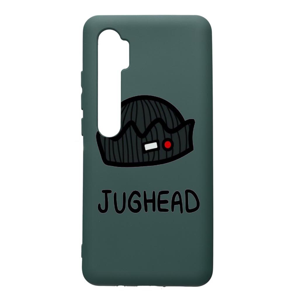 Husa Premium Silicon Compatibila Cu Xiaomi Mi Note 10, Riverdale Jughead, cu interiorul din material textil, protectie camera, Forest Green, PFG611
