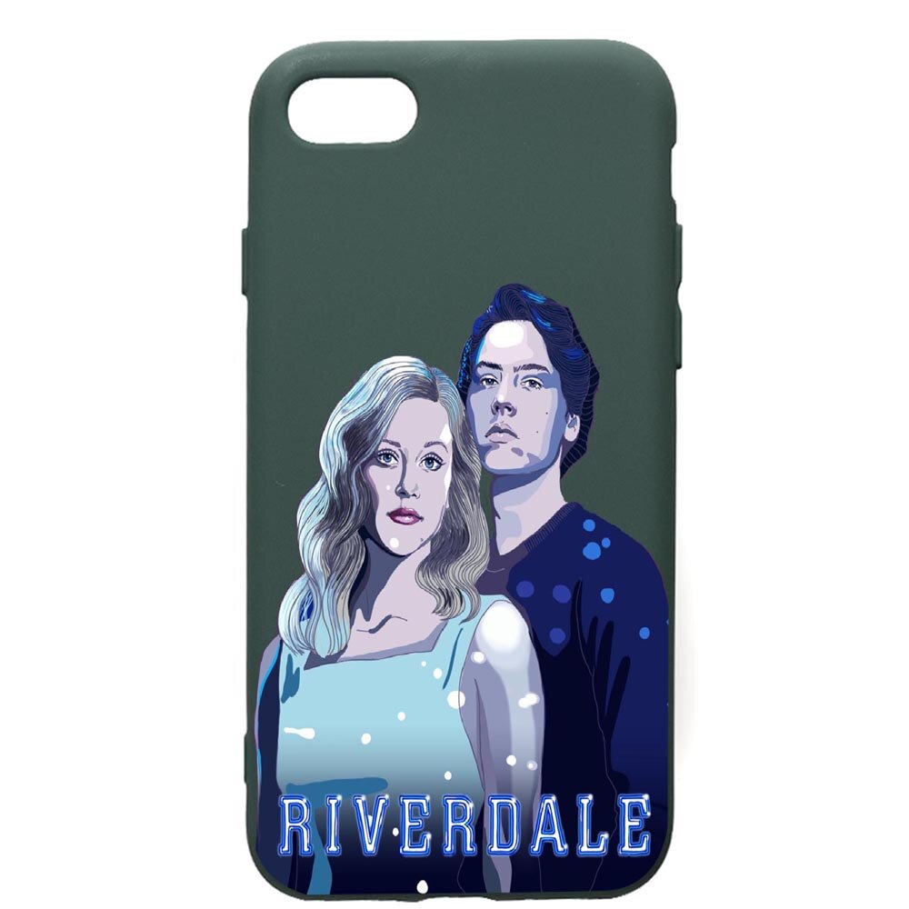 Husa Premium Silicon Compatibila Cu Apple iPhone SE 2 / iPhone 8 / iPhone 7, Riverdale, cu interiorul din material textil, protectie camera, Forest Green, PFG614