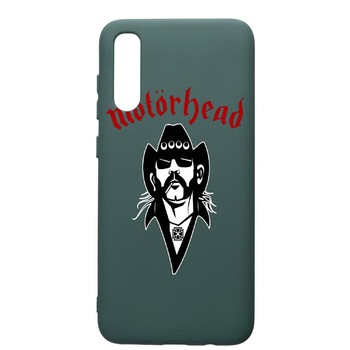 Husa Premium Silicon Compatibila Cu Samsung Galaxy A70, Motorhead, cu interiorul din material textil, protectie camera, Forest Green, PFG538 Husa Premium Silicon Compatibila Cu Samsung Galaxy A70, Motorhead, cu interiorul din material textil, protectie camera, Forest Green, PFG538