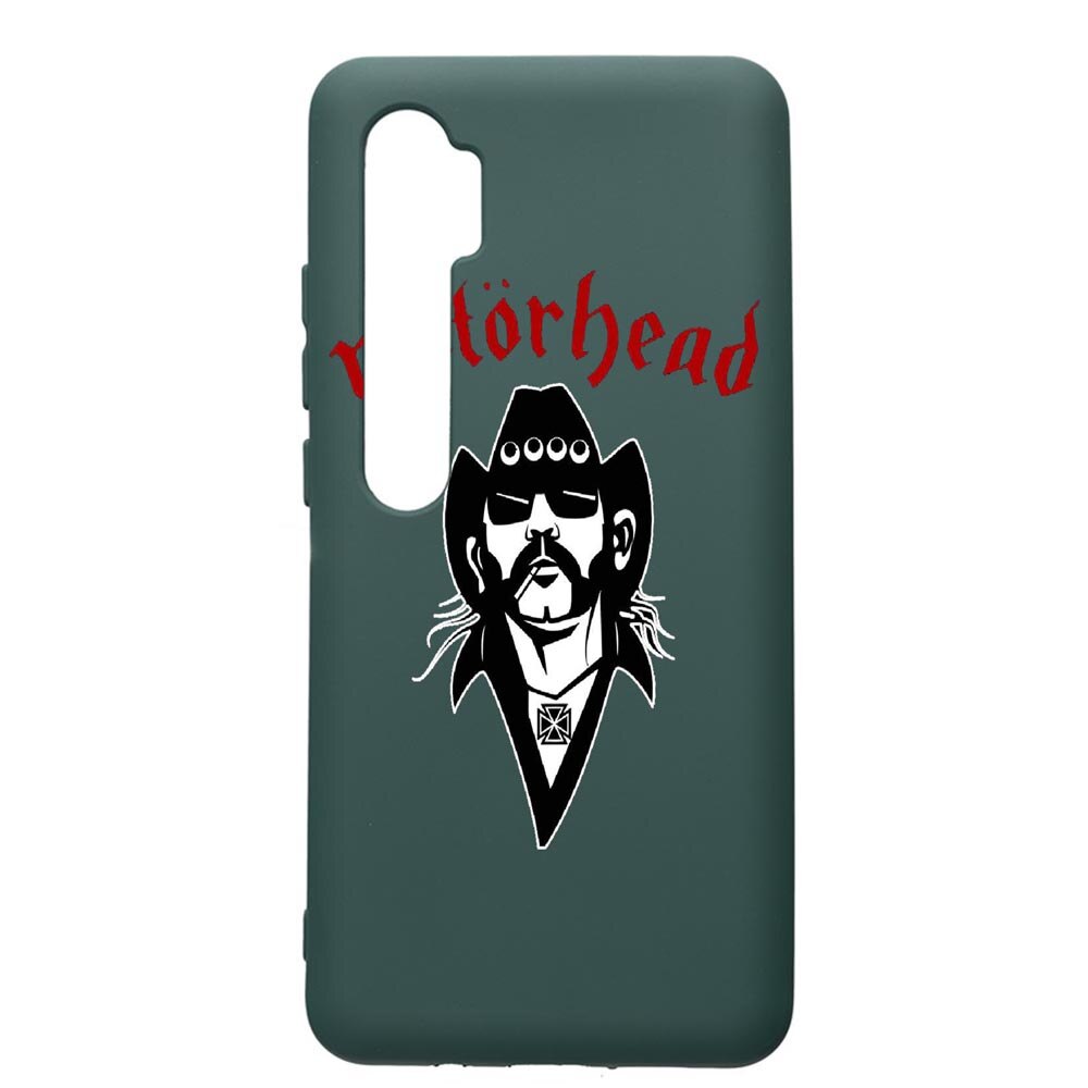 Husa Premium Silicon Compatibila Cu Xiaomi Mi Note 10, Motorhead, cu interiorul din material textil, protectie camera, Forest Green, PFG538