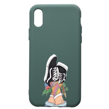 Husa Premium Silicon Compatibila Cu Apple iPhone XS / iPhone X, Vans- Gym Shoes, cu interiorul din material textil, protectie camera, Forest Green, PFG600 Husa Premium Silicon Compatibila Cu Apple iPhone XS / iPhone X, Vans- Gym Shoes, cu interiorul din material textil, protectie camera, Forest Green, PFG600