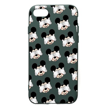 Husa Premium Silicon Compatibila Cu Apple iPhone SE 2 / iPhone 8 / iPhone 7, Mini Mouse, cu interiorul din material textil, protectie camera, Forest Green, PFG603 Husa Premium Silicon Compatibila Cu Apple iPhone SE 2 / iPhone 8 / iPhone 7, Mini Mouse, cu interiorul din material textil, protectie camera, Forest Green, PFG603