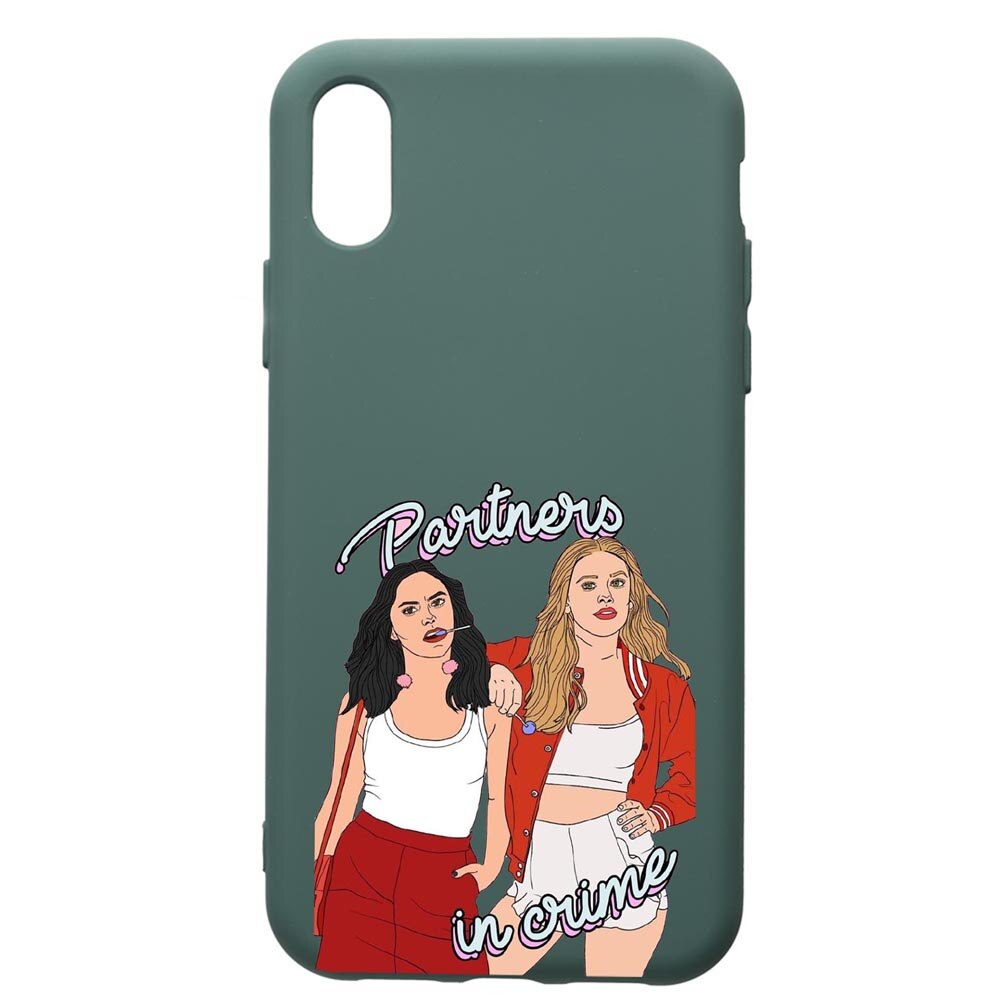 Husa Premium Silicon Compatibila Cu Samsung Galaxy A10, Riverdale - Crime, cu interiorul din material textil, protectie camera, Forest Green, PFG621