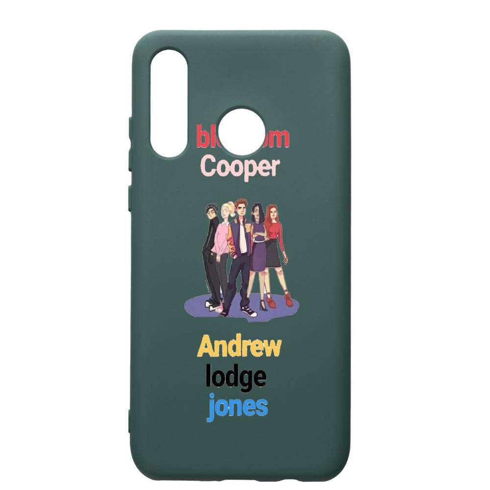 Husa Premium Silicon Compatibila Cu Huawei P30 Lite, Riverdale, cu interiorul din material textil, protectie camera, Forest Green, PFG623