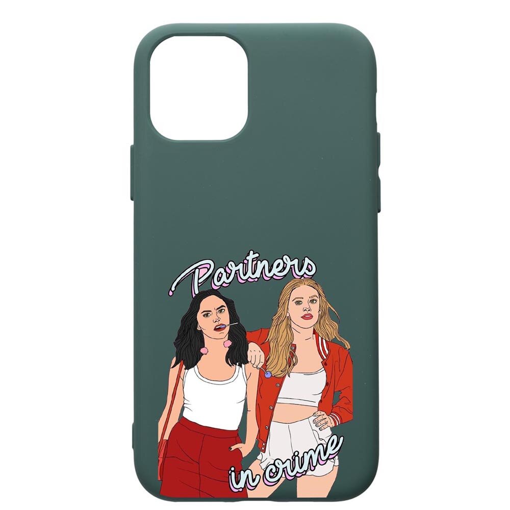 Husa Premium Silicon Compatibila Cu Apple iPhone 11 Pro, Riverdale - Crime, cu interiorul din material textil, protectie camera, Forest Green, PFG621
