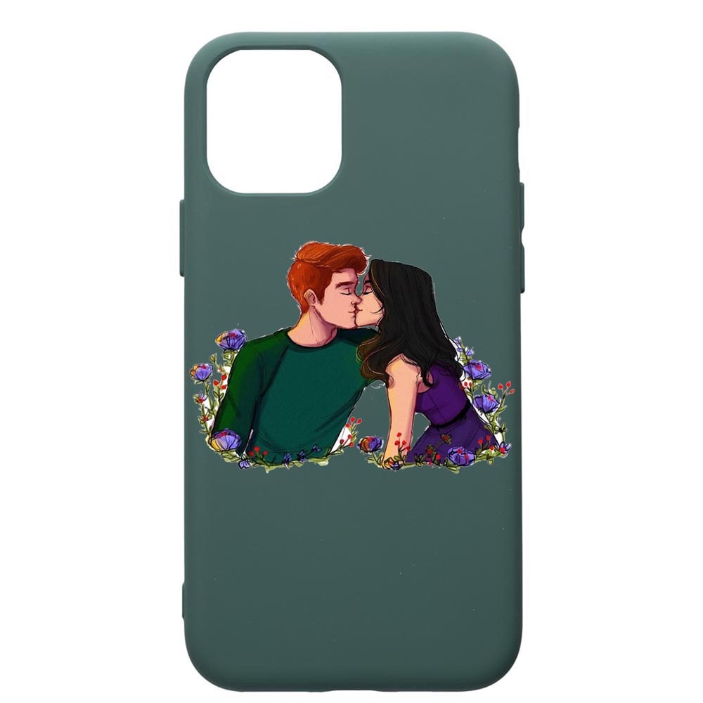Husa Premium Silicon Compatibila Cu Apple iPhone 11 Pro, Riverdale - Love, cu interiorul din material textil, protectie camera, Forest Green, PFG622