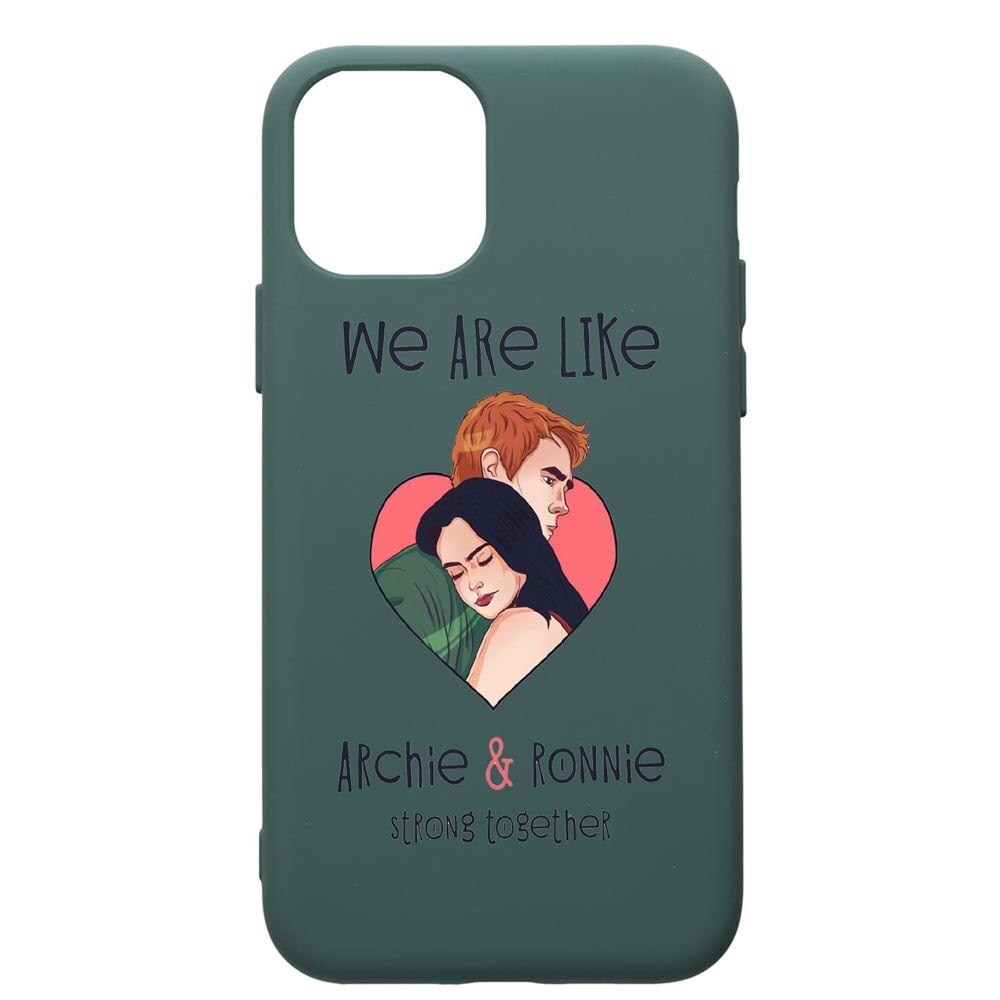 Husa Premium Silicon Compatibila Cu Apple iPhone 11 Pro, Riverdale - Love, cu interiorul din material textil, protectie camera, Forest Green, PFG624