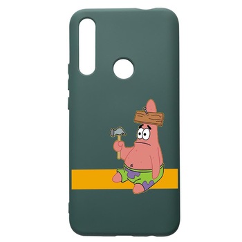 Husa Premium Silicon Compatibila Cu Huawei P Smart Z, Spongebob - Patrick Star, cu interiorul din material textil, protectie camera, Forest Green, PFG595 Husa Premium Silicon Compatibila Cu Huawei P Smart Z, Spongebob - Patrick Star, cu interiorul din material textil, protectie camera, Forest Green, PFG595