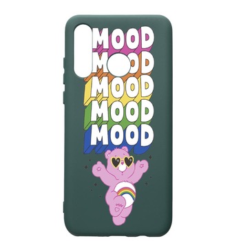 Husa Premium Silicon Compatibila Cu Huawei P30 Lite, Mood - Pink Bear, cu interiorul din material textil, protectie camera, Forest Green, PFG599 Husa Premium Silicon Compatibila Cu Huawei P30 Lite, Mood - Pink Bear, cu interiorul din material textil, protectie camera, Forest Green, PFG599