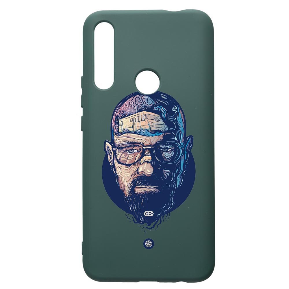 Husa Premium Silicon Compatibila Cu Huawei P Smart Z, Breaking Bad, cu interiorul din material textil, protectie camera, Forest Green, PFG359