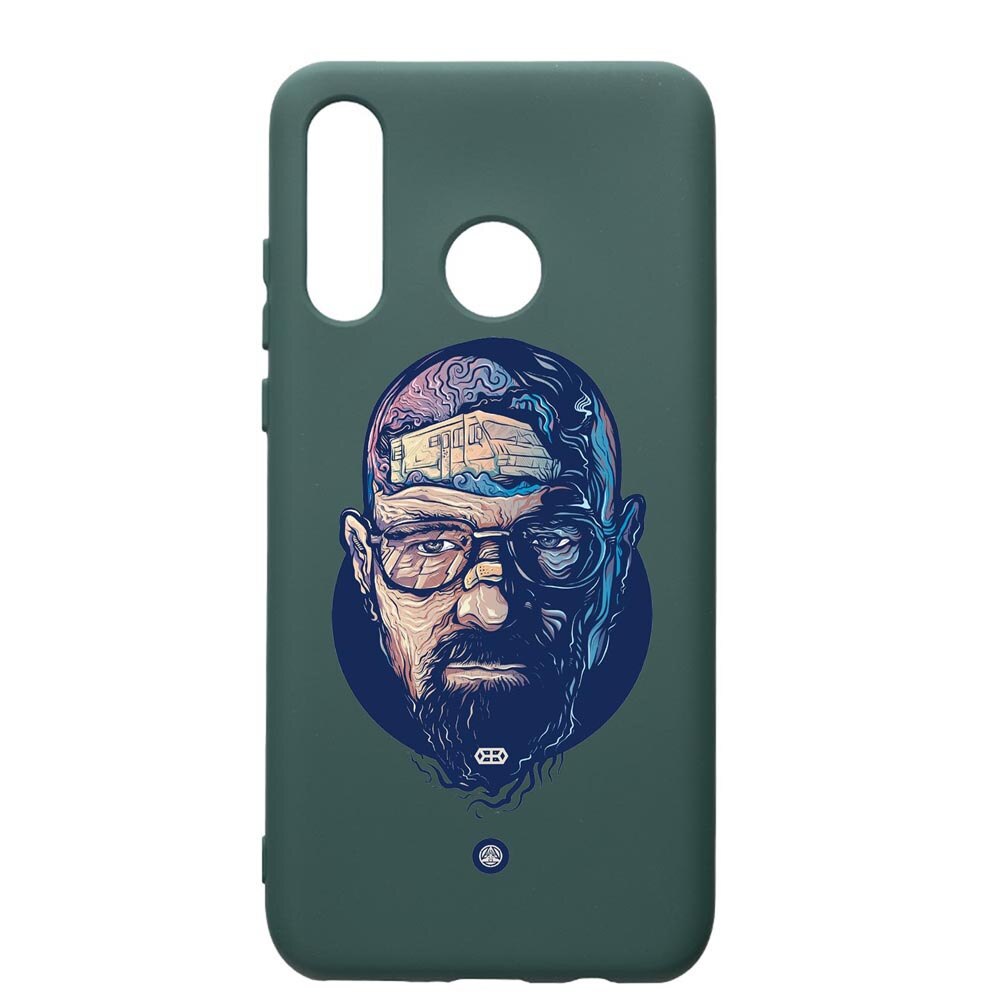 Husa Premium Silicon Compatibila Cu Huawei P30 Lite, Breaking Bad, cu interiorul din material textil, protectie camera, Forest Green, PFG359
