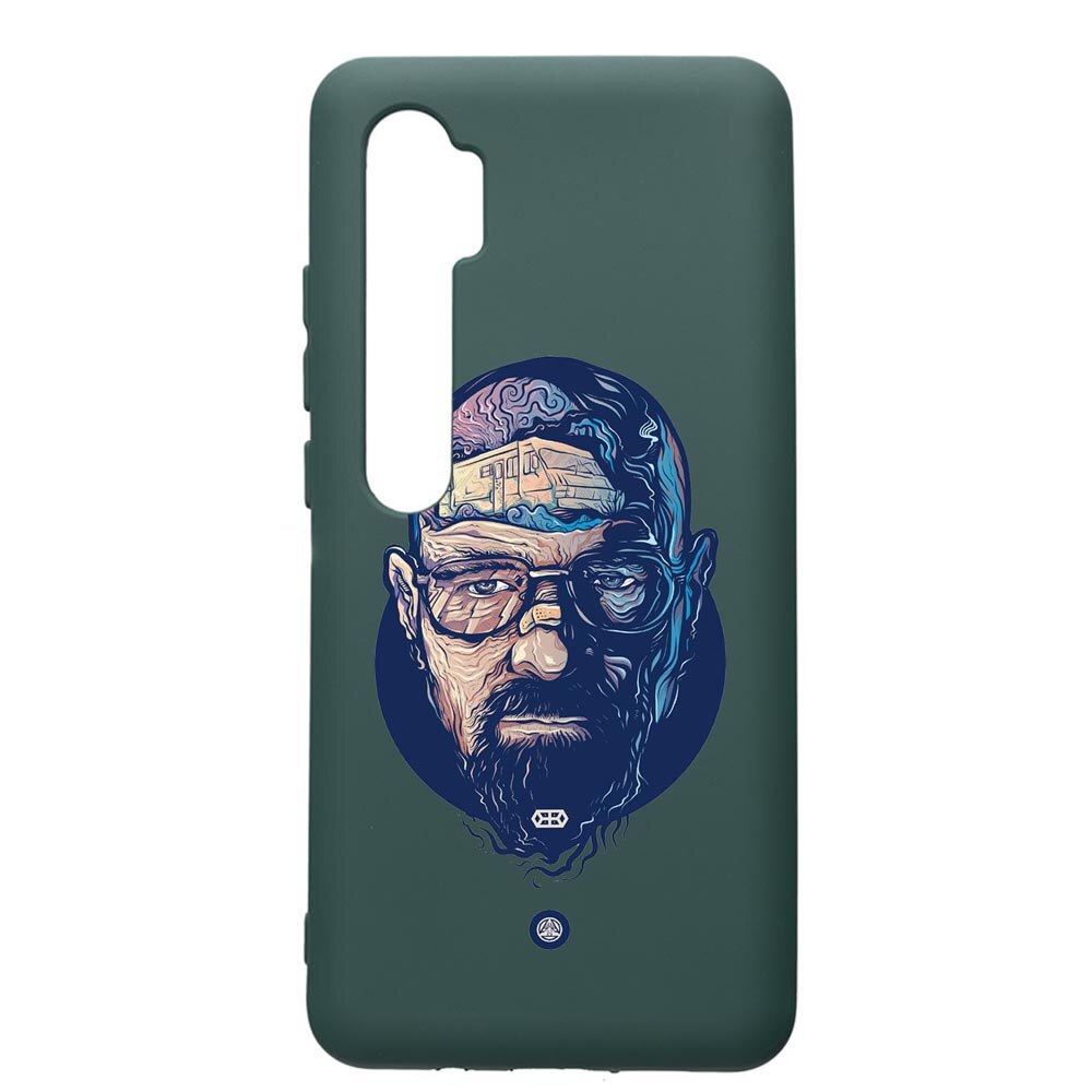 Husa Premium Silicon Compatibila Cu Xiaomi Mi Note 10, Breaking Bad, cu interiorul din material textil, protectie camera, Forest Green, PFG359