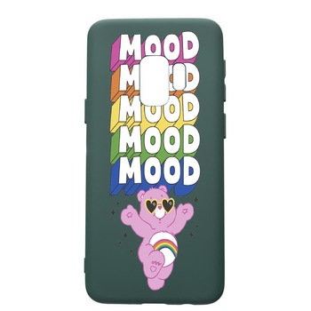 Husa Premium Silicon Compatibila Cu Samsung Galaxy S9, Mood - Pink Bear, cu interiorul din material textil, protectie camera, Forest Green, PFG599 Husa Premium Silicon Compatibila Cu Samsung Galaxy S9, Mood - Pink Bear, cu interiorul din material textil, protectie camera, Forest Green, PFG599