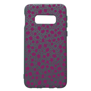 Husa Premium Silicon Compatibila Cu Samsung Galaxy S8, Happy Flowers, cu interiorul din material textil, protectie camera, Forest Green, PFG627 Husa Premium Silicon Compatibila Cu Samsung Galaxy S8, Happy Flowers, cu interiorul din material textil, protectie camera, Forest Green, PFG627