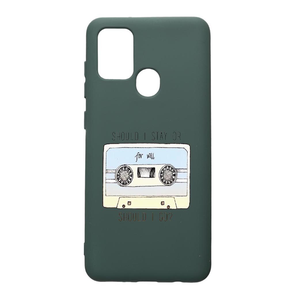 Husa Premium Silicon Compatibila Cu Huawei P Smart 2020, Stranger Things, cu interiorul din material textil, protectie camera, Forest Green, PFG305