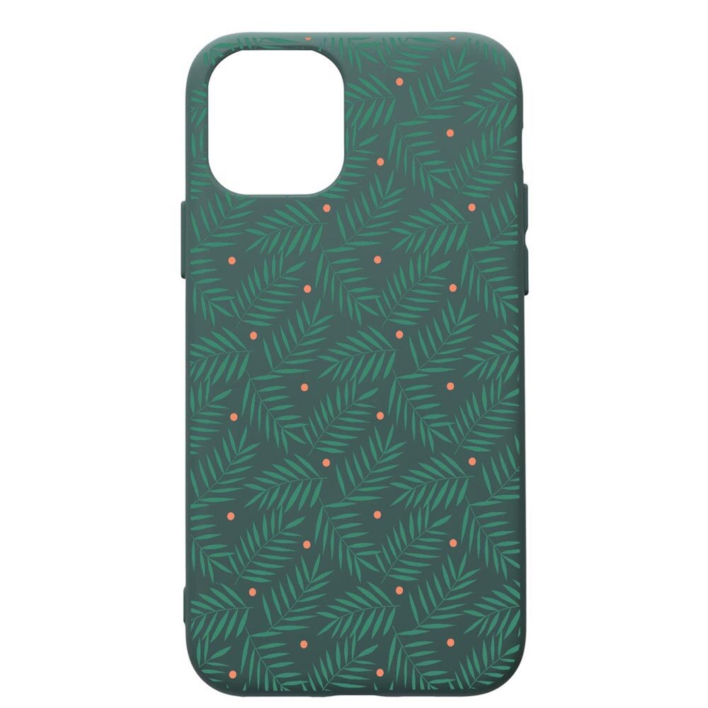 Husa Premium Silicon Compatibila Cu Apple iPhone 11 Pro, Xmas, cu interiorul din material textil, protectie camera, Forest Green, PFG310