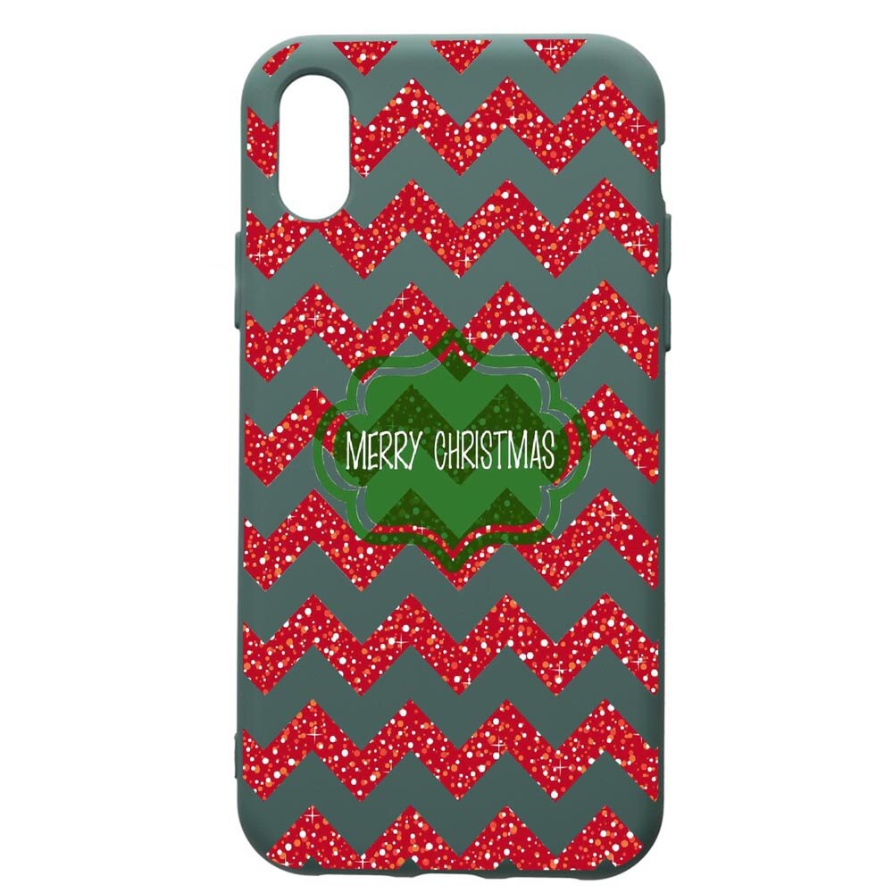 Husa Premium Silicon Compatibila Cu Samsung Galaxy A10, Xmas, cu interiorul din material textil, protectie camera, Forest Green, PFG316