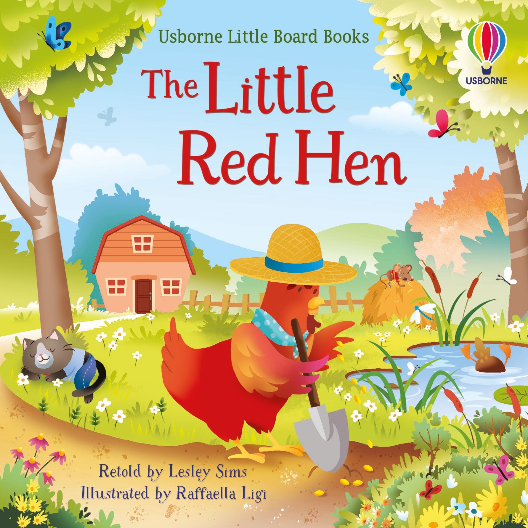 Usborne little board books, The Little Red Hen, Lesley Sims, 2+