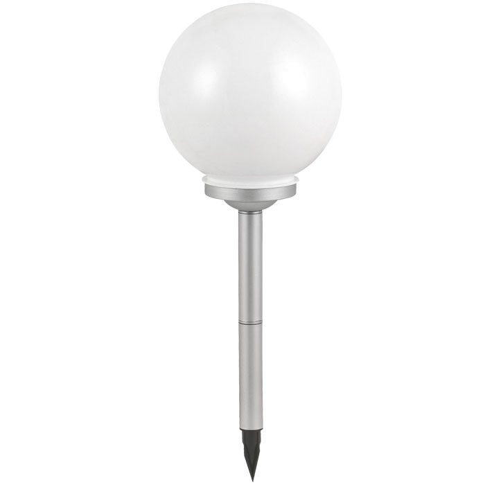 Lampa solara Globo, 3377, LED, Alb/Argintiu