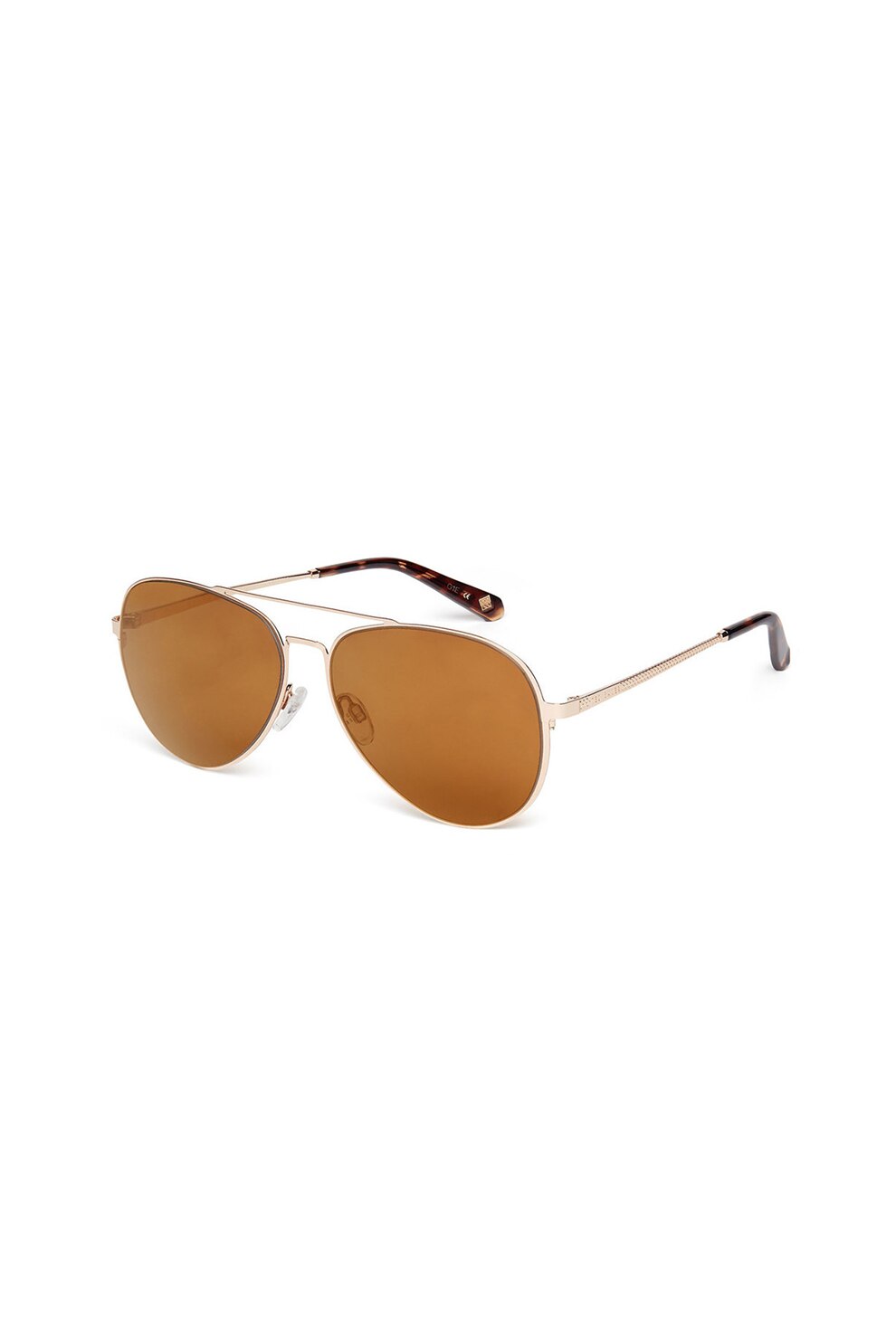 Ted Baker, Ochelari de soare unisex aviator, Auriu, 60-15-145 Standard