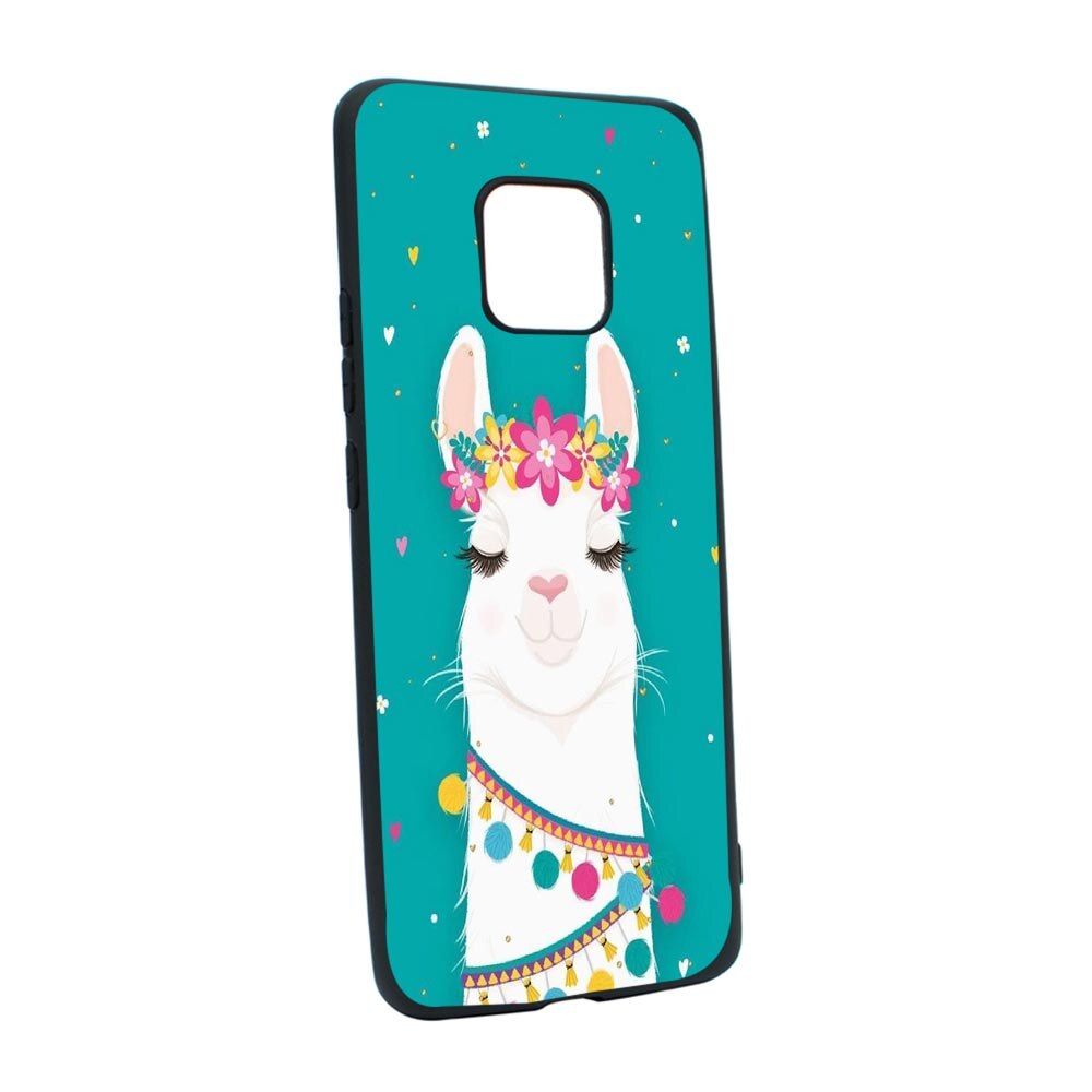 Husa Silicon Lovely Lama, compatibila cu Motorola Moto E7 Plus, rezistenta la uzura, anti-alunecare, B248