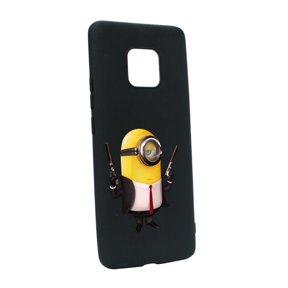 Husa Silicon Compatibila Cu Motorola Moto E7 Plus, Minion Hitman, rezistenta la uzura, anti-alunecare, B214