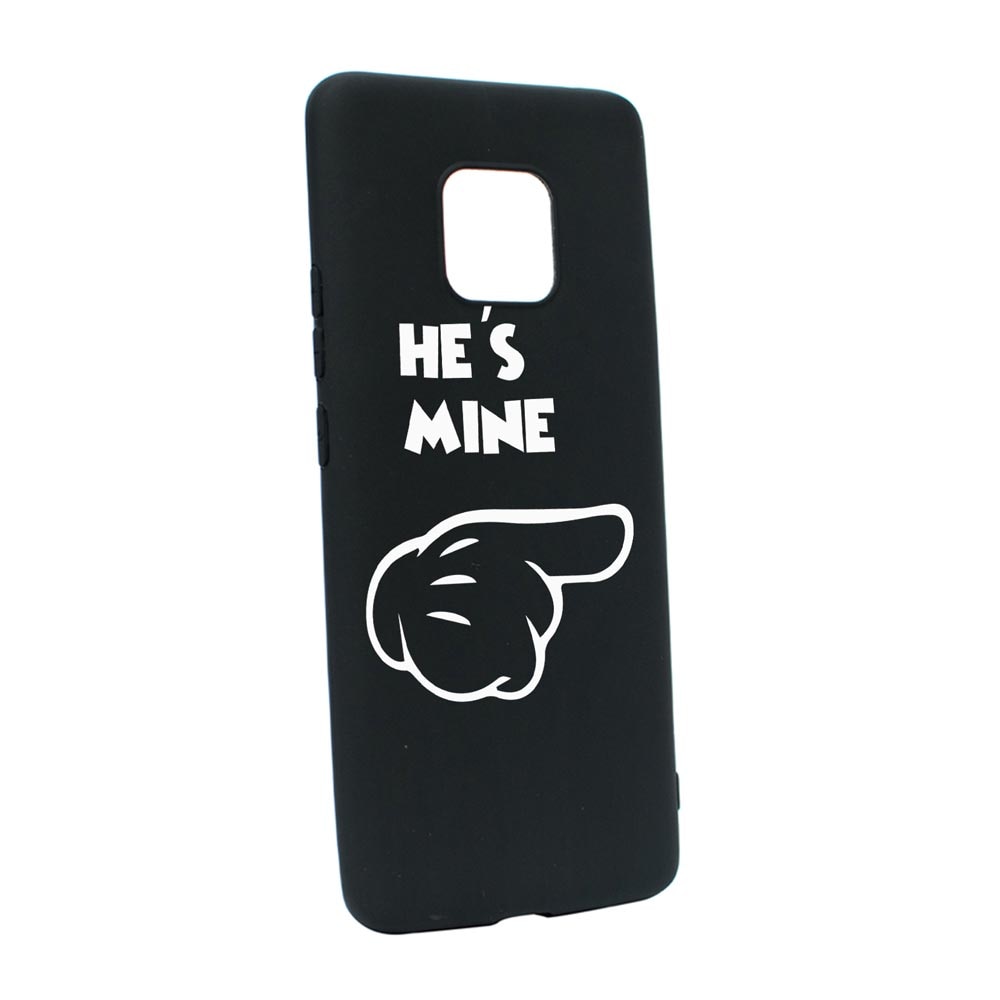 Husa Silicon Compatibila Cu Motorola Moto E7 Plus, He's Mine, rezistenta la uzura, anti-alunecare, B105