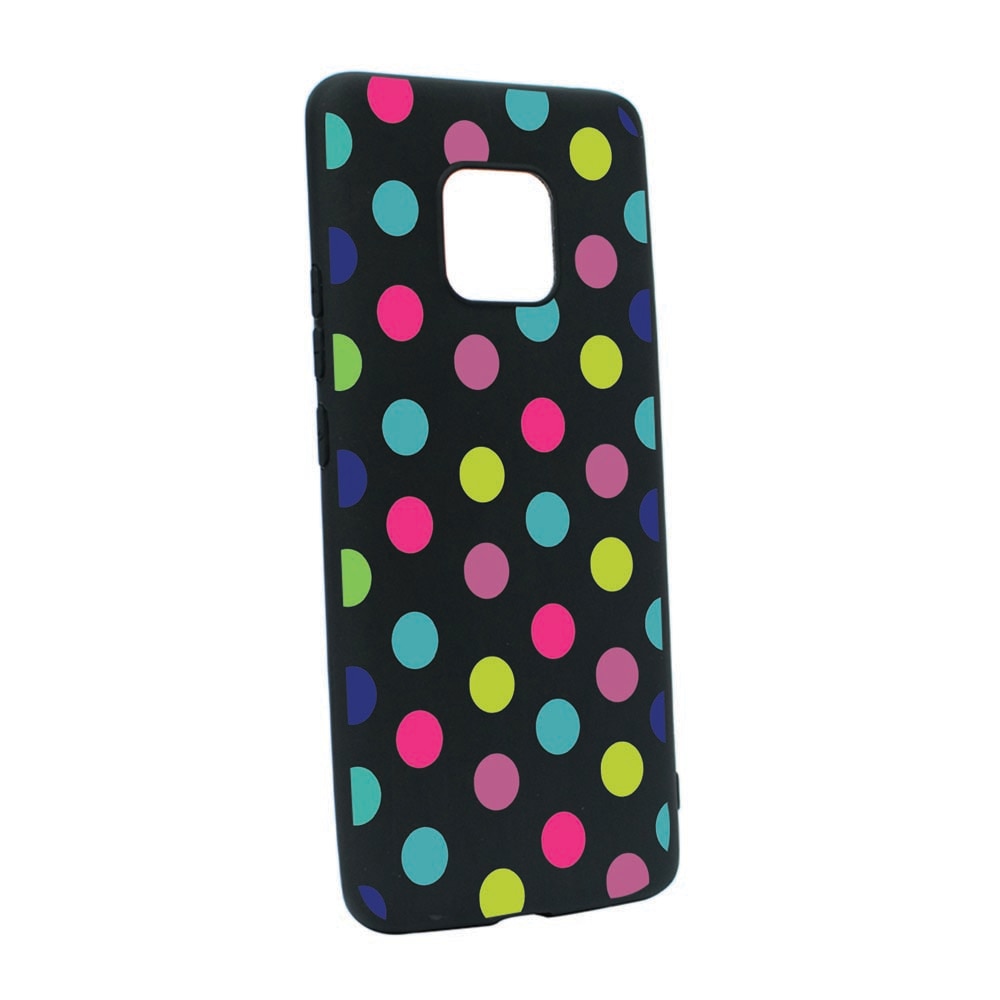 Husa Silicon Compatibila Cu Motorola Moto E7 Plus, Dots Color, rezistenta la uzura, anti-alunecare, B61