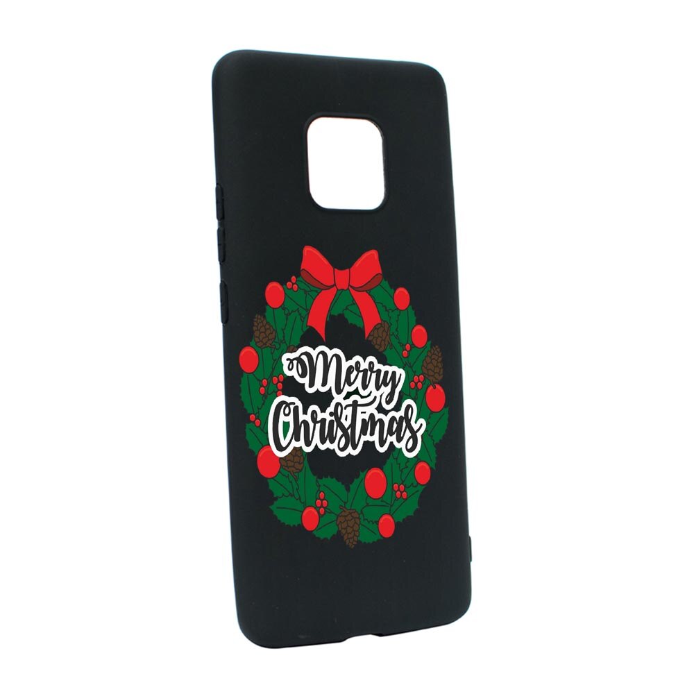 Husa Silicon Xmas, compatibila cu Motorola Moto E7 Plus, rezistenta la uzura, anti-alunecare, B346