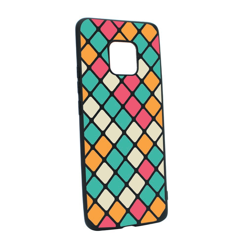 Husa Silicon Compatibila Cu Motorola Moto E7 Plus, Mozaic, rezistenta la uzura, anti-alunecare, B123