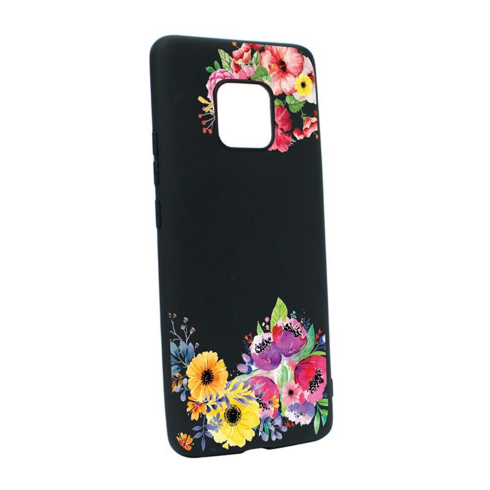 Husa Silicon Compatibila Cu Motorola Moto G9 Play, Flowers, rezistenta la uzura, anti-alunecare, B56