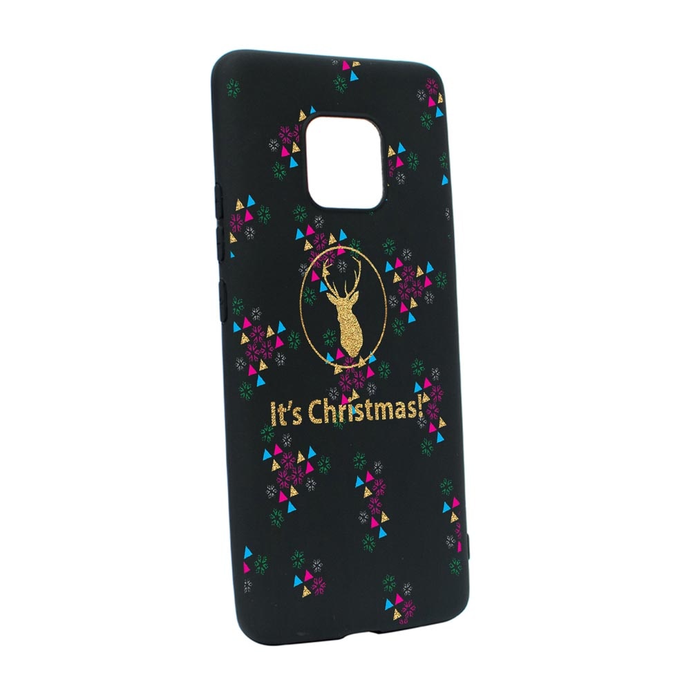 Husa Silicon Xmas, compatibila cu Motorola Moto E7 Plus, rezistenta la uzura, anti-alunecare, B313