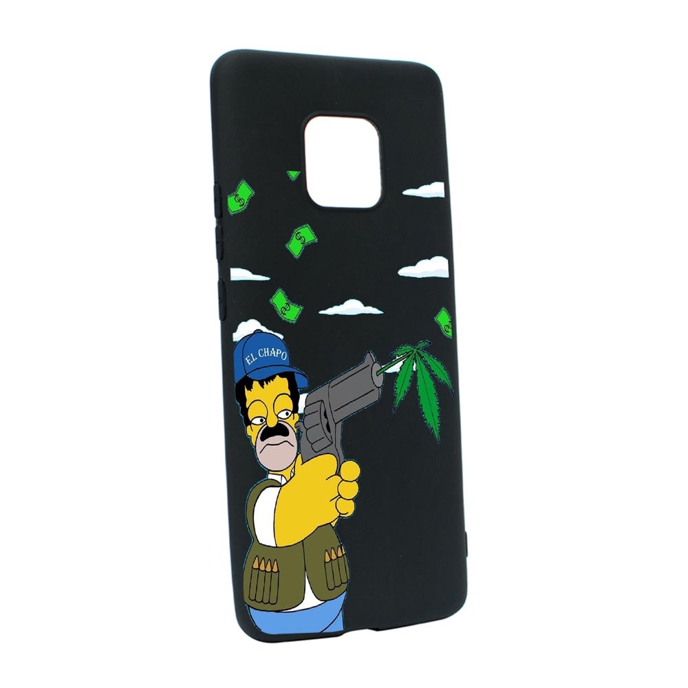 Husa Silicon Narcos Simpson, Movie Compatibila Cu Motorola Moto E7 Plus, rezistenta la uzura, anti-alunecare, B441