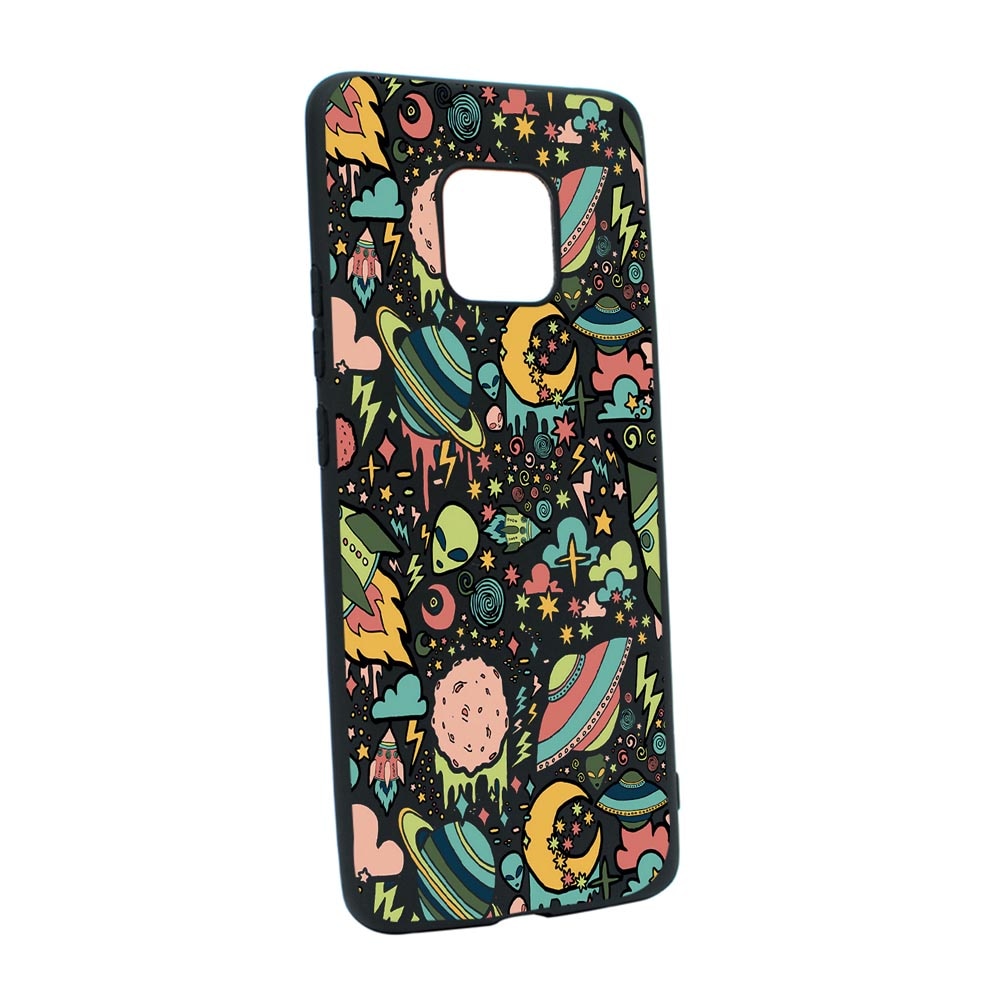 Husa Silicon Universe, Planets UFO, compatibila cu Motorola Moto G9 Play, rezistenta la uzura, anti-alunecare, B472