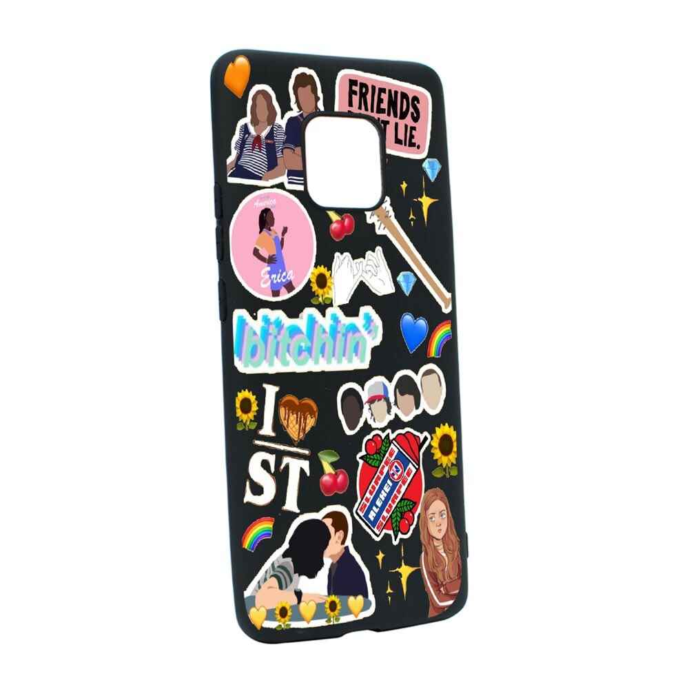 Husa Stranger Things, pentru Xiaomi Redmi Note 9 Pro, rezistenta la uzura, anti-alunecare, din silicon Premium, B376