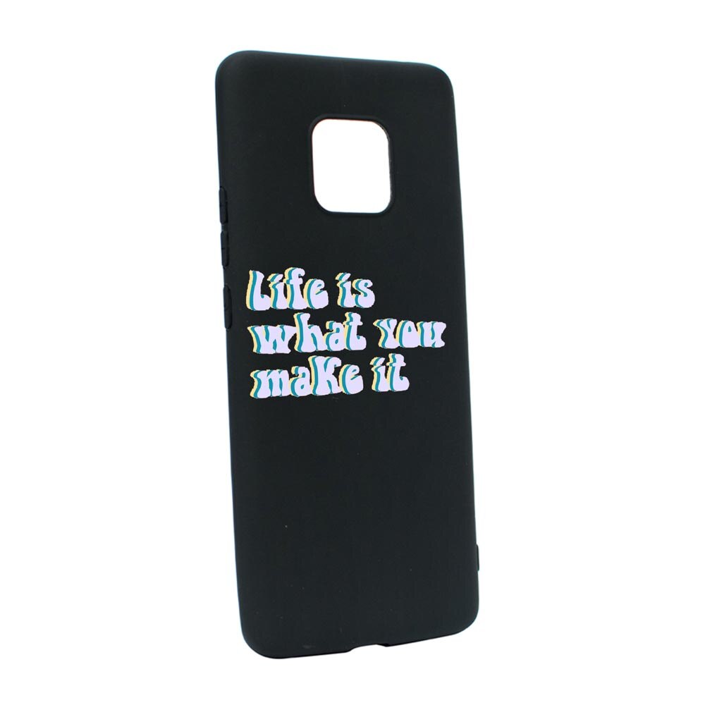 Husa Silicon Life is..., compatibila cu Motorola Moto E7 Plus, rezistenta la uzura, anti-alunecare, B491