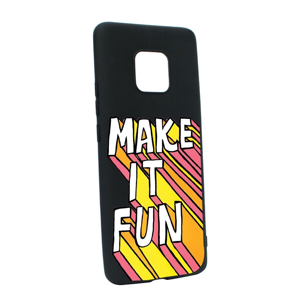 Husa Silicon Make It Fun, compatibila cu Motorola Moto E7 Plus, rezistenta la uzura, anti-alunecare, B494