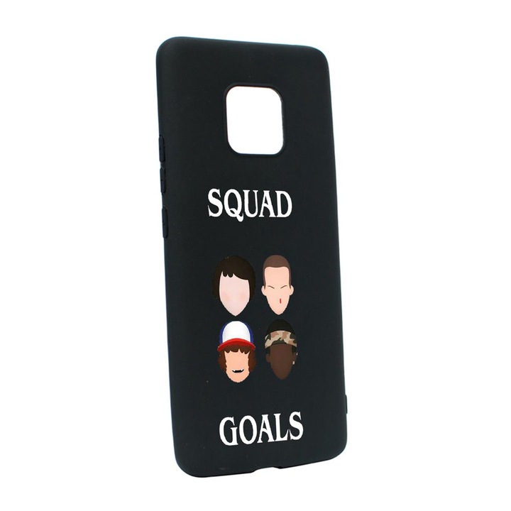 Husa Stranger Things, pentru Xiaomi Redmi Note 9 Pro, rezistenta la uzura, anti-alunecare, din silicon Premium, B374