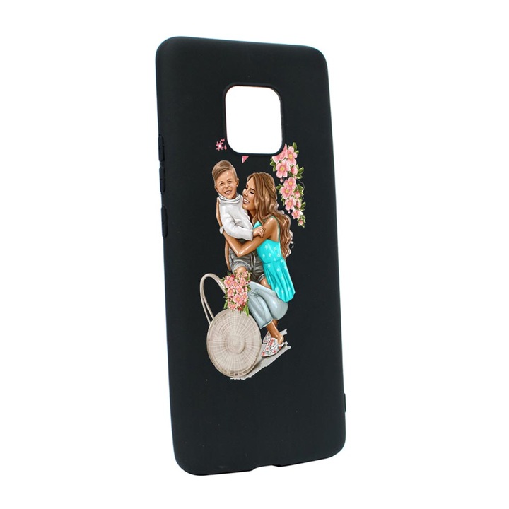 Husa Mom Life, pentru Xiaomi Redmi Note 9 Pro, rezistenta la uzura, anti-alunecare, din silicon Premium, din silicon Premium, B559