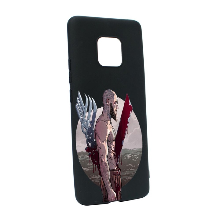 Husa Vikingii Ragnar Lothbrok Movie, pentru Xiaomi Redmi Note 9 Pro, rezistenta la uzura, anti-alunecare, din silicon Premium, din silicon Premium, B455